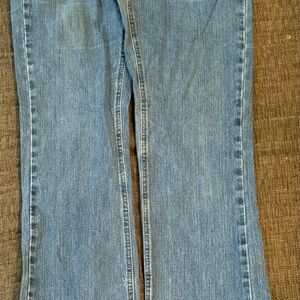 Vintage Wrangler Women's Light Blue Flare Jeans